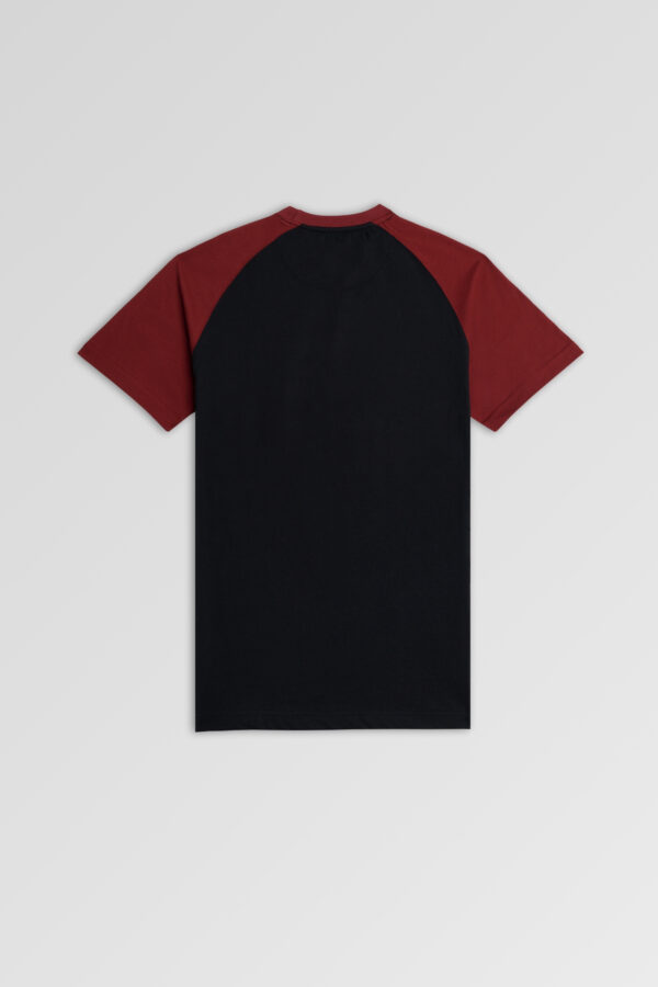 Black & maroon T-shirt - Image 3
